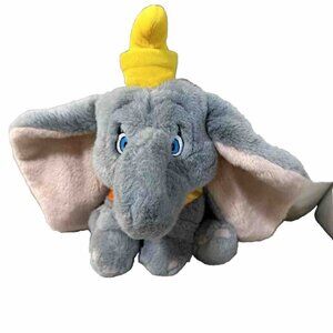 VTG  DUMBO PLUSH Stuffed Animal Toy THE DISNEY STORE Big Ears Sewn Eyes Nursery